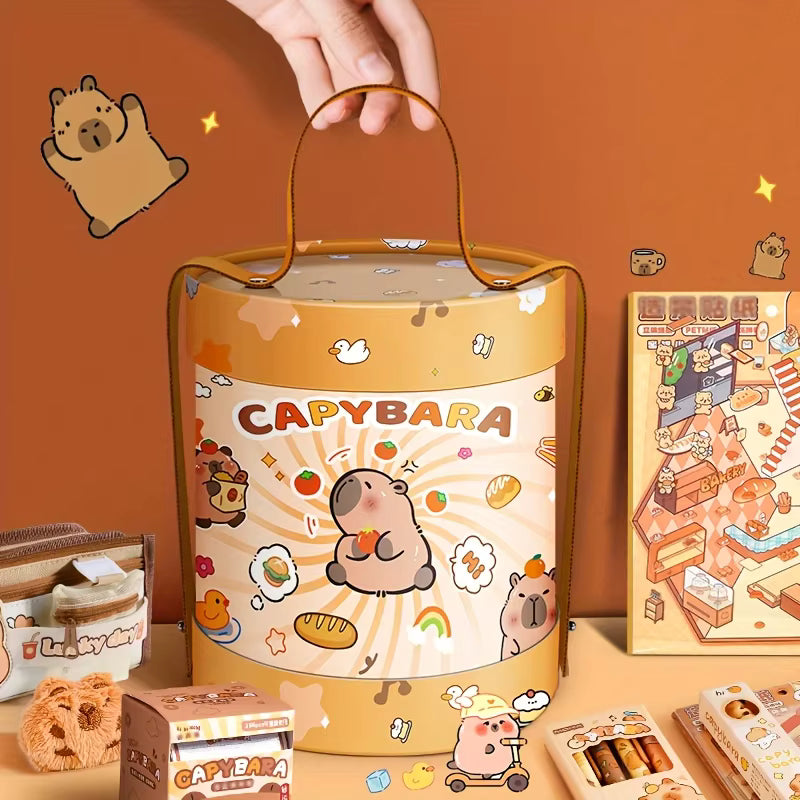 Set Cancelleria Capybara - Secchiello Portatile