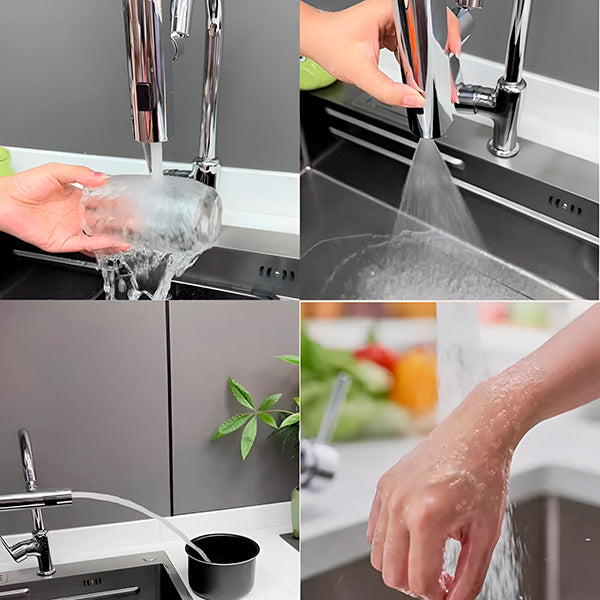 Rubinetto da Cucina a Cascata 4 in 1 Estraibile